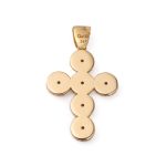 14K Gold Cross with Zircon - Image 3
