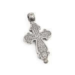Byzantine Crucifix Pendant - Sterling Silver - Image 2