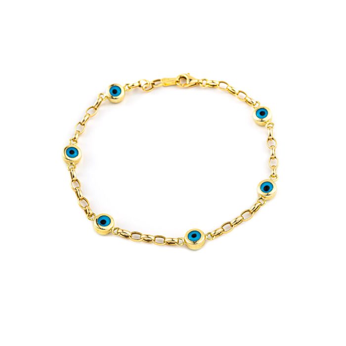 Eyes Bracelet - 14K Yellow Gold - Image 1