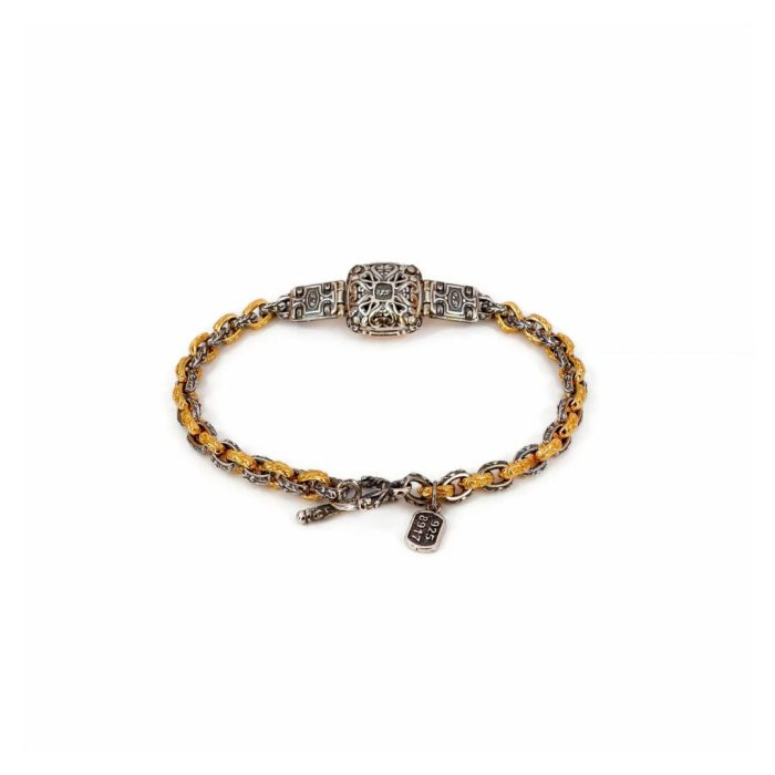 Byzantine Bracelet with Doublet Ruby Gemstone - Image 3