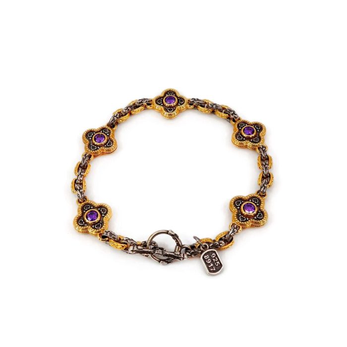 Byzantine Bracelet with Amethyst Zircon - Image 3