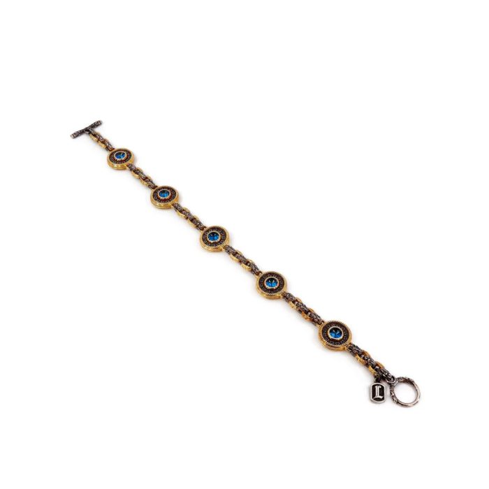 Byzantine Bracelet with Aquamarine Zircon - Image 2