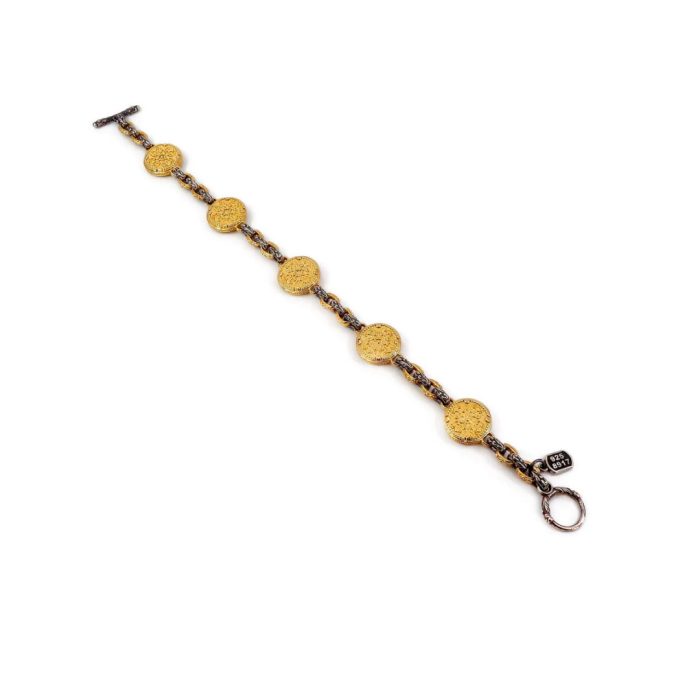 Byzantine Bracelet with Aquamarine Zircon - Image 3