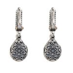Byzantine Aquamarine Crystal Dangle Earrings - Image 2