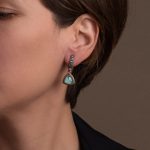 Byzantine Earrings with Amazonite Doublet Stone - Image 2