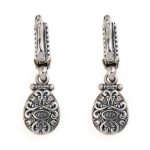 Byzantine Earrings with Lapis Lazuli Doublet Stone - Image 3