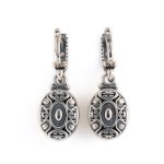 Byzantine Green Copper Doublet Dangle Earrings - Image 3