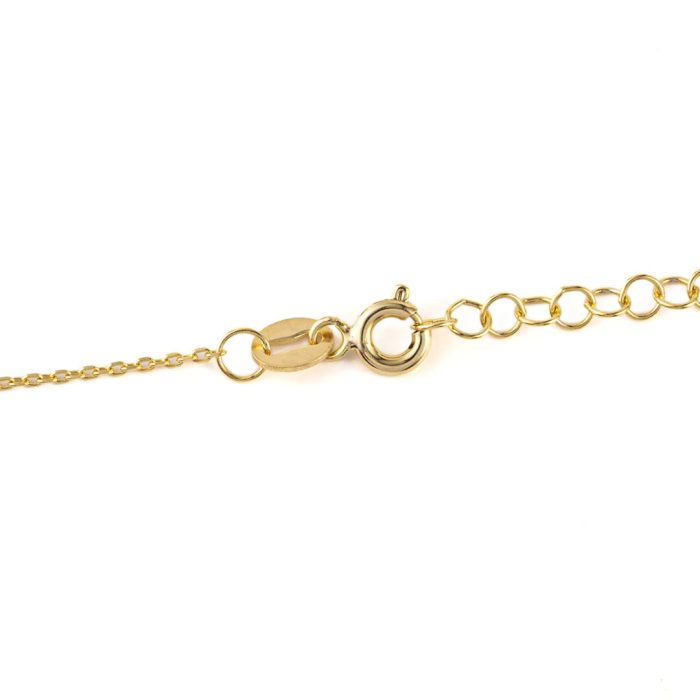 Owl Zircon Necklace - 925 Sterling Silver Gold Plated - Image 2
