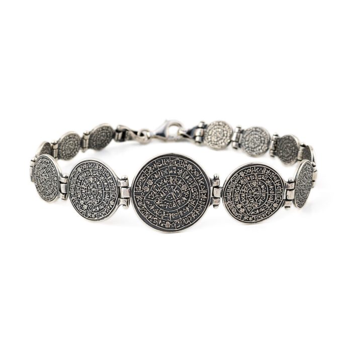 Phaistos Discs Bracelet - Sterling Silver 925 - Image 1