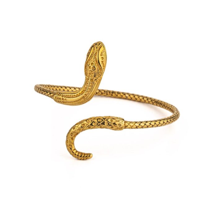Snake Cuff Bracelet  – 925 Sterling Silver and Gold Plated - Image 1