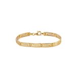 Greca Bracelet  – Gold Plated and Sterling Silver