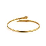 Snake Tail Bracelet - 925 Sterling Silver and Gold Plated - Image 3