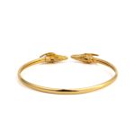 Double Ram's Head Cuff Bracelet - Image 3