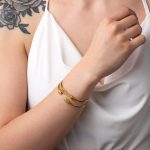 Double Ram's Head Cuff Bracelet - Image 2