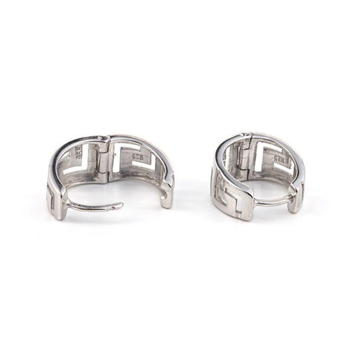 Earrings with Greek Key design - Image 3