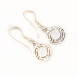 Meandros Earrings with Evil Eye - 925 Sterling Silver - Image 3