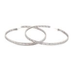 Silver Meander Hoop Earrings - Image 2