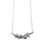 Olive Leaf Necklace - Sterling Silver - Image 2