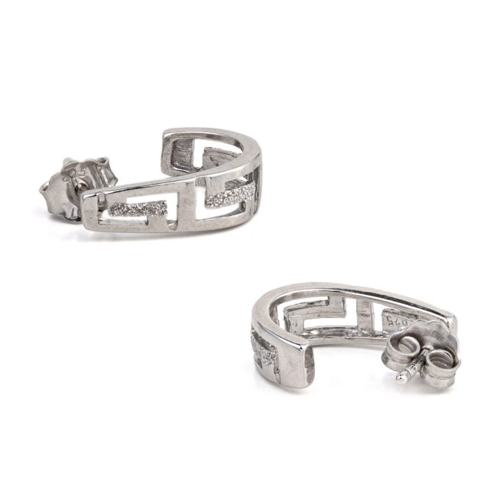 Meandros Earrings - Sterling Silver - Image 2