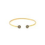 Evil Eye Bracelet with Zircons - Sterling Silver and Gold Plated