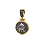 Anthemion Pendant - 925 Sterling Silver and Gold Plated