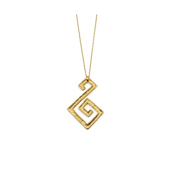Greek Key Meander Lace Pendant - Image 2