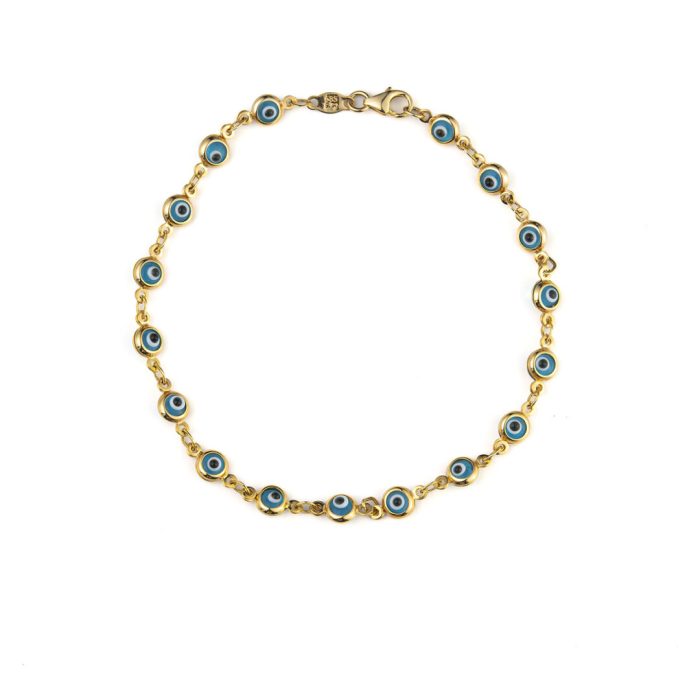 Eye Chain Bracelet - 14K Gold - Image 1
