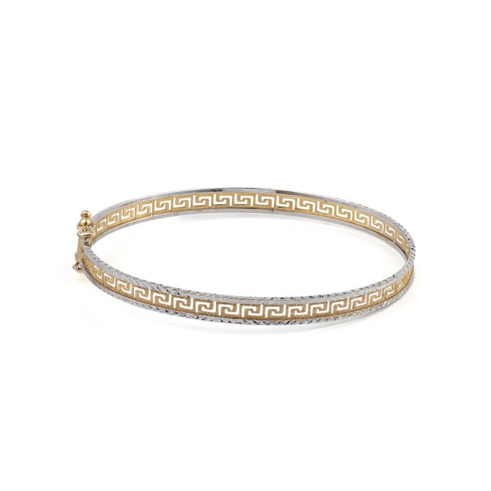 Greca Bangle Bracelet - 14K Gold - Image 1