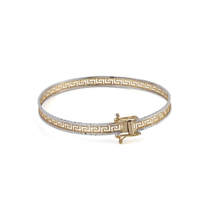 Greca Bangle Bracelet - 14K Gold - Image 3