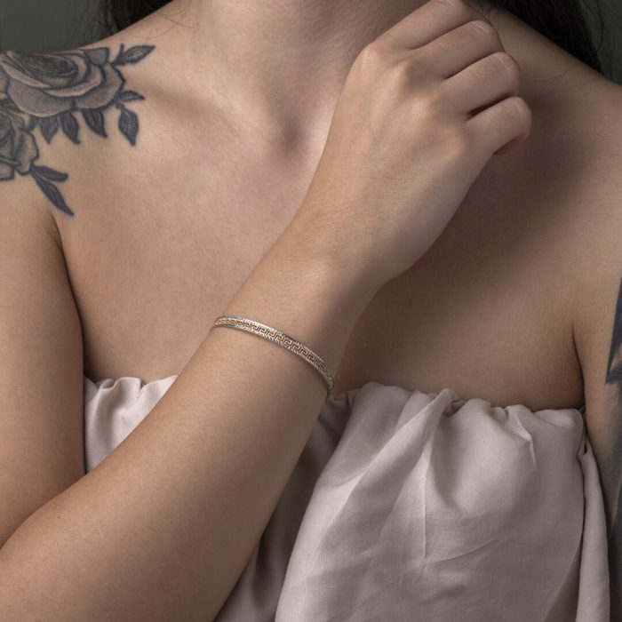 Greca Bangle Bracelet - 14K Gold - Image 2
