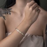 Two Tone Greek Key Bracelet - 14K Gold - Image 2