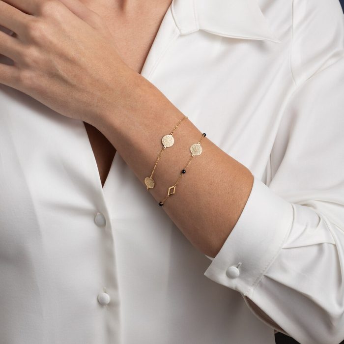 Phaistos Disc Bracelet - Gold 14K - Image 2