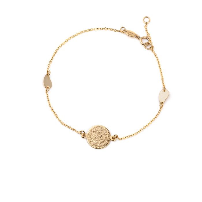 Phaistos Disc Gold Bracelet - Image 1