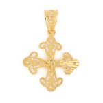 14K Gold Byzantine Filigree Cross - Image 3