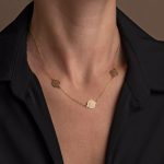 14K Gold Phaistos Disk Necklace - Image 2