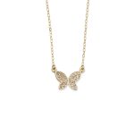 Butterfly Necklace - 14k Gold