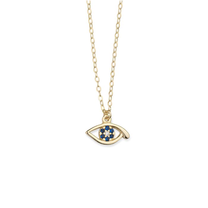 Open Eye Necklace - 14k Gold - Image 1