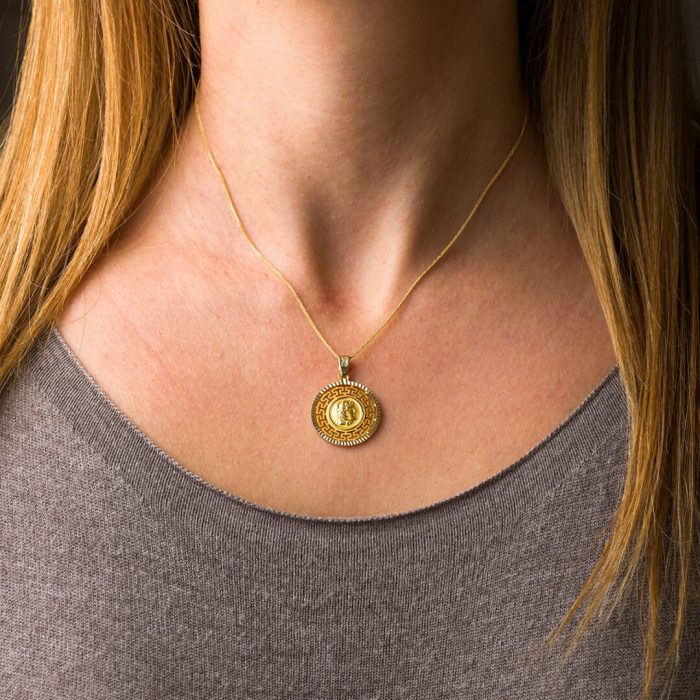 Alexander the Great Pendant - 14K Gold - Image 2