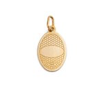 Virgin Mary and Jesus Pendant - 14K Gold - Image 2