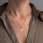 Virgin Mary and Jesus Pendant - 14K Gold - Image 2