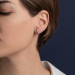 Meander Stud Earrings – 14K Solid Yellow Gold - Image 2