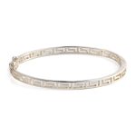Greek Key Silver Bracelet