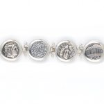 Ancient Greek Coin Link Bracelet - 925 Sterling Silver - Image 3