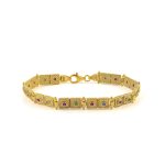 Byzantine Bracelet - Sterling Silver & Gold Plated