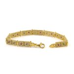 Byzantine Bracelet - Sterling Silver & Gold Plated