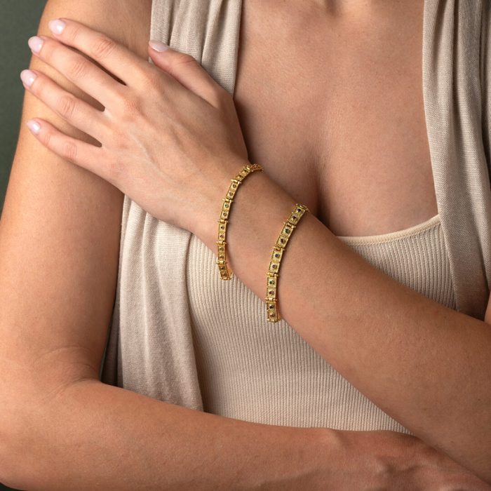 Byzantine Bracelet - Sterling Silver & Gold Plated - Image 2