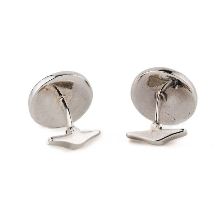 Athena Chalinitis Coin Cufflinks – 925 Sterling Silver - Image 3