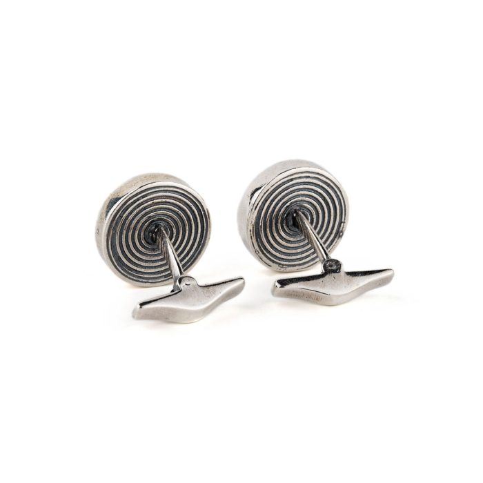 Spiral Cufflinks – 925 Sterling Silver - Image 3
