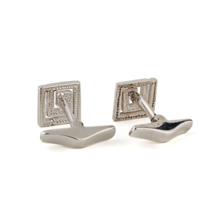Meandros Cufflinks – 925 Sterling Silver - Image 2