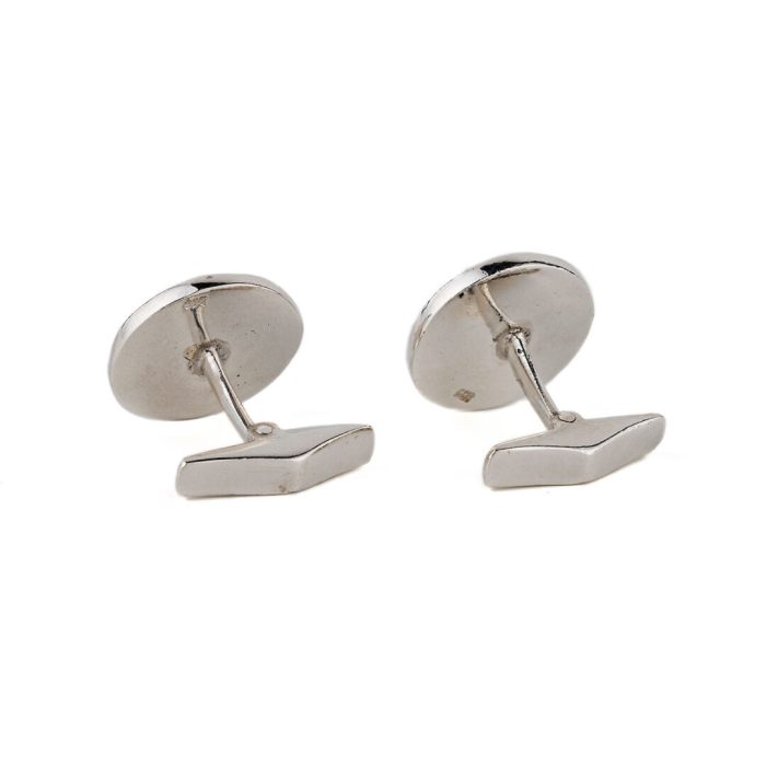 Meandros Cufflinks – 925 Sterling Silver and Gold Plated - Image 2